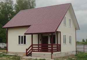 проект деревянного дома 8*7 м 
